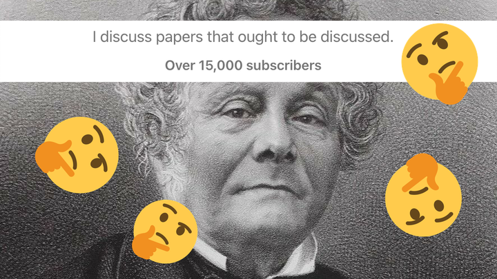 Image of Cremieux Receuil's Substack with 15,000+ subscribers and description "I discuss papers that ought to be discussed"