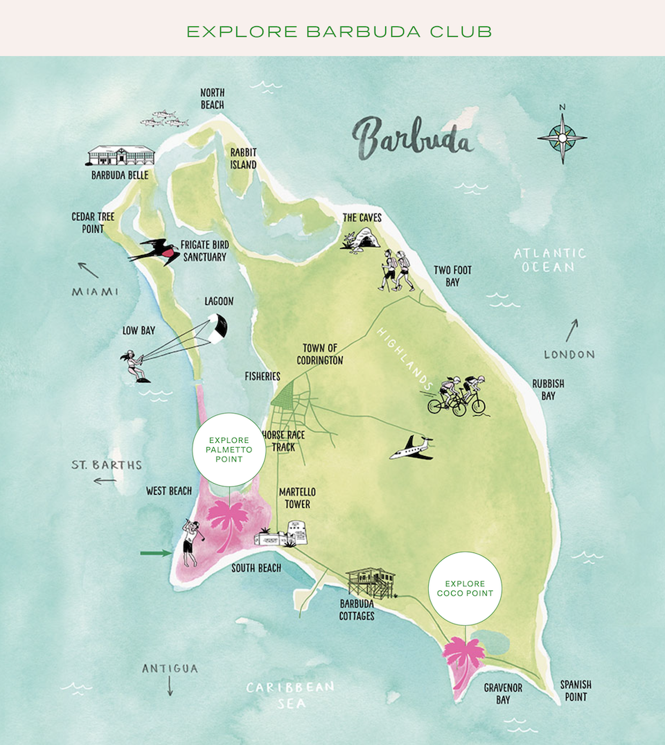 Planned map of Barbuda Ocean Club from its website